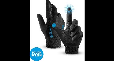 FlinQ Waterdichte Handschoenen Premium - Winddichte Fietshandschoenen voor in de Winter - Warme Handschoenen met Touchscreen Vingertoppen - Voor Dames en Heren - S