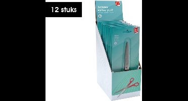 SOHO Schaar Spitse Punt – Schaar – Spitse Schaar – 17 cm – Kunststof – 4 trendy kleuren – 12 stuks