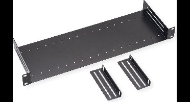 VALUE 19” plank met 2 verstelbare verdelers, 1 HE, zwart