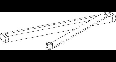 Geze glijrail tbv ECTurn scharnierzijde