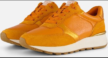 Tamaris Sneakers oranje Leer - Dames - Maat 37