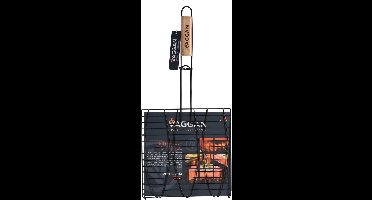 BBQ Vaggan Vis Grill voor 3 Vissen 28x28cm.