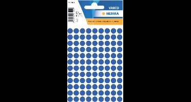 HERMA 1833 Etiketten 8MM Ø DONKERBLAUW (Blister á 5 vel)