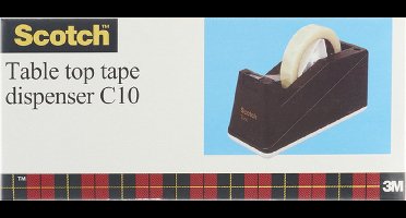 Plakbandhouder scotch c10 verzwaard zwart | 6 stuks