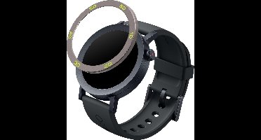 kwmobile Beschermende Ring geschikt voor CMF by Nothing Watch Pro 2 (D398) Fitness Tracker - Bezel Ring voor smartwatch - Beschermring voor smartwatch in grijs / groen.