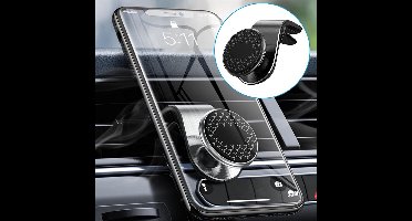 LuxeBass Auto Telefoonhouder voor Ventilatierooster (ZWART) | 360 graden | Magnetisch | Universeel - LB461