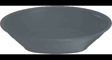 Excellent Houseware Ontbijt/dinerbordjes - 4x stuks - diep - grijs
