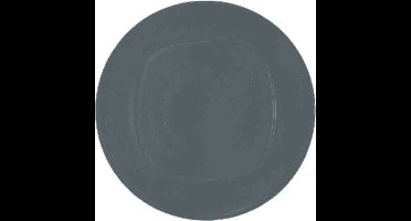 Excellent Houseware Ontbijt/dinerbordjes - 4x stuks - grijs - 20 cm