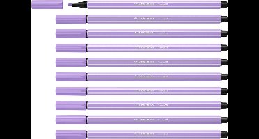 STABILO Pen 68 - Premium Viltstift - Lichtlila - Doos 10 stuks