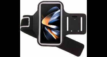 Hoesje Geschikt Voor Samsung Galaxy Z Fold 4 hardloop armband - Sportband - hoesje - zwart