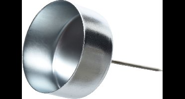 Theelichthouder ijzer met pen dia.4,2cm