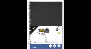 Kangaro plakboek - A4+ - 120 grams - 80 pagina's - zwart - K-750090