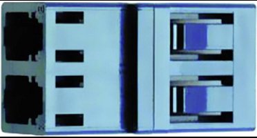 Telegärtner 100007143 Connector voor glasvezelkabels Blauw 1 stuk(s)