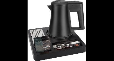 Hospitality Tray Roootz Milano inclusief waterkoker | Thee Tray | Hittebestendig ABS met houtstructuur | Budgetvriendelijk