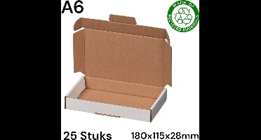 Power Escorts - Gerecycled - 25 stuks Brievenbusdoos 180 x 115 x 28 mm (A6)