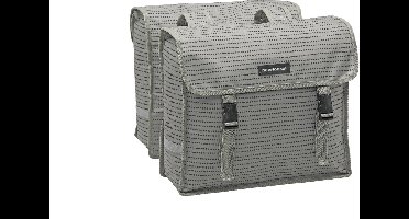 New Looxs Fiori Double Nomi Dubbele Fietstas - 30 liter - Grijs