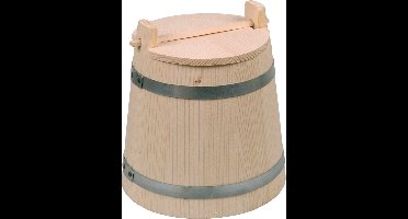 Authentieke houten augurkenpot 2l