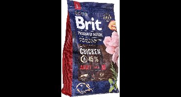 Voer Brit Premium Volwassen Kip 3 Kg