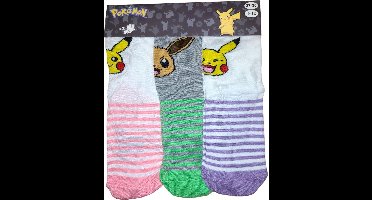 Pokémon- sokken Pokemon - 3 paar - meisjes - maat 27/30
