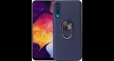 Hoesje Geschikt Voor Samsung Galaxy A50 hoesje Shockproof Armor case - back cover – TPU – Blauw