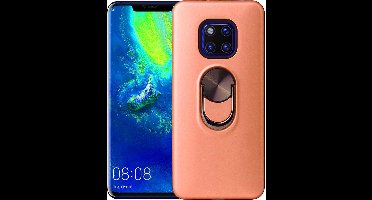 Hoesje Geschikt voor Huawei Mate 20 Pro hoesje Shockproof Armor case - back cover – TPU – Licht Roze