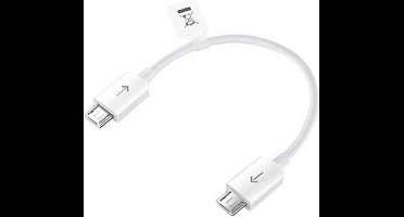 Huawei Origineel Reverse Charge microUSB/microUSB Kabel 10cm - Wit