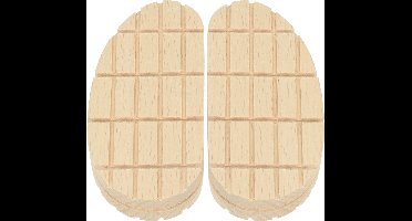 Excellent - Easy Hoof Block - Geschikt voor runderen - Voor plaatsing onder de gezonde klauwen voor vee - Splintervrij -5.5 cm Breed - 2.15 cm Dik - Beukenhout - 2 Stuks