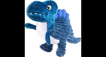 Duvoplus - Speelgoed Voor Dieren - Hond - Pluche Dino Ankylosaurus Corduroy 32x8x17cm Blauw - 1st
