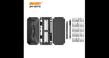 Jakemy Multifunctionele Mini Schroevendraaier set 50-in-1 Zwart