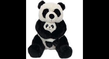 PIA Soft Toys - Pluche Panda met baby - 28 cm