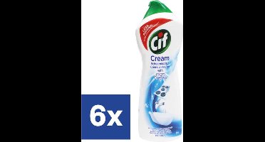 Cif Cream Original - 100 % Natural Cleaning Particles -  6 x 500 ml - Voordeelverpakking