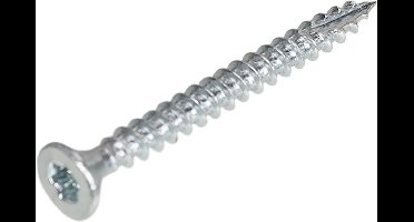 Proftec spaanplaatschroef 4x20mm - platkop - verzinkt - voldraad - T20 (Per 200 stuks)