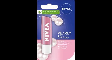 Nivea Pearly Shine Lippenbalsem - 5,5 ml Stick - Lipbalsem - Lipbalm - Lipverzorging - Verrijkt met parel en zijde-extract