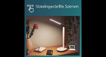 Bureaulamp - geschikt voor thuiskantoor - gemakkelijk in gebruik - helder licht - beter lezen en schrijven