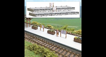Busch - 2 Bahnsteige 0 (2/22) *bu010003 - modelbouwsets, hobbybouwspeelgoed voor kinderen, modelverf en accessoires
