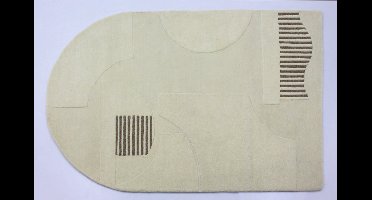 Dutch Lifestyle - Vloerkleed Form creme/beige 160x230cm