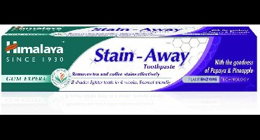 Himalaya Herbals Stain Away Rokers Tandpasta - 75ml - Whitening Tandpasta - Tandpasta Zonder Fluoride