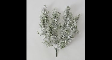 Kerst - Tak - Sneeuw - Decoratie - 70x40cm - Groen - Kunststof