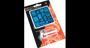 PN Selfcare - Nagelstempel Set - Stamping Kit - Nagelstickers - Nail Art - Oranje - 16 Stuks