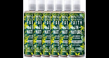 FAITH IN NATURE - Shampoo Seaweed & Citrus - 6 Pak - Voordeelverpakking