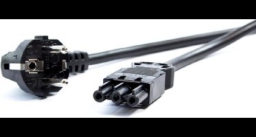 Bachmann installatiestekker stroomkabel - Wieland GST18® - CEE 7/7 / zwart - 10 meter