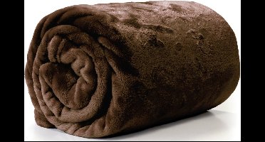D- Unique Living - Enzo plaid 130x180cm Bison Brown