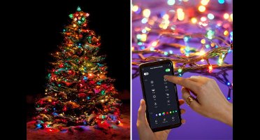 Lichtsnoer 9 Meter - APP - Buiten & Binnen - 60 Lampjes - Smart - Lichtslinger - Silvergear