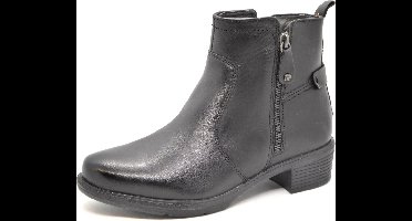 Tamaris Comfort Dames Enkellaarsje - 85300-001 Zwart - Maat 37