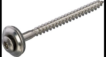 Dak & Gevel - Spenglerschroef met EPDM-ring - TX20 - 4,5 x 80mm - RVS - Deelraad (200 stuks)