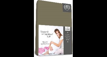 Bed-Fashion - Dubbel Jersey - Topper Hoeslaken - 90 x 210 cm - Taupe