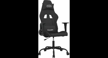 vidaXL - Gamestoel - stof - zwart