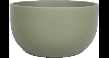 Floran Plantenpot - groen - schaal - mat - keramiek - 26 x 14 cm - plantenpotten binnen