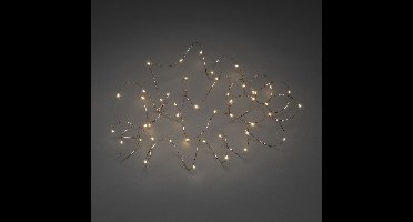 Konstsmide kerstverlichting - LED lichtsnoer met 200 zeer kleine warm witte lampjes voor buiten en binnen
