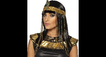 Boland - Pruik Egyptische koningin Zwart - Steil - Lang - Vrouwen - Egyptenaar - Egypte
